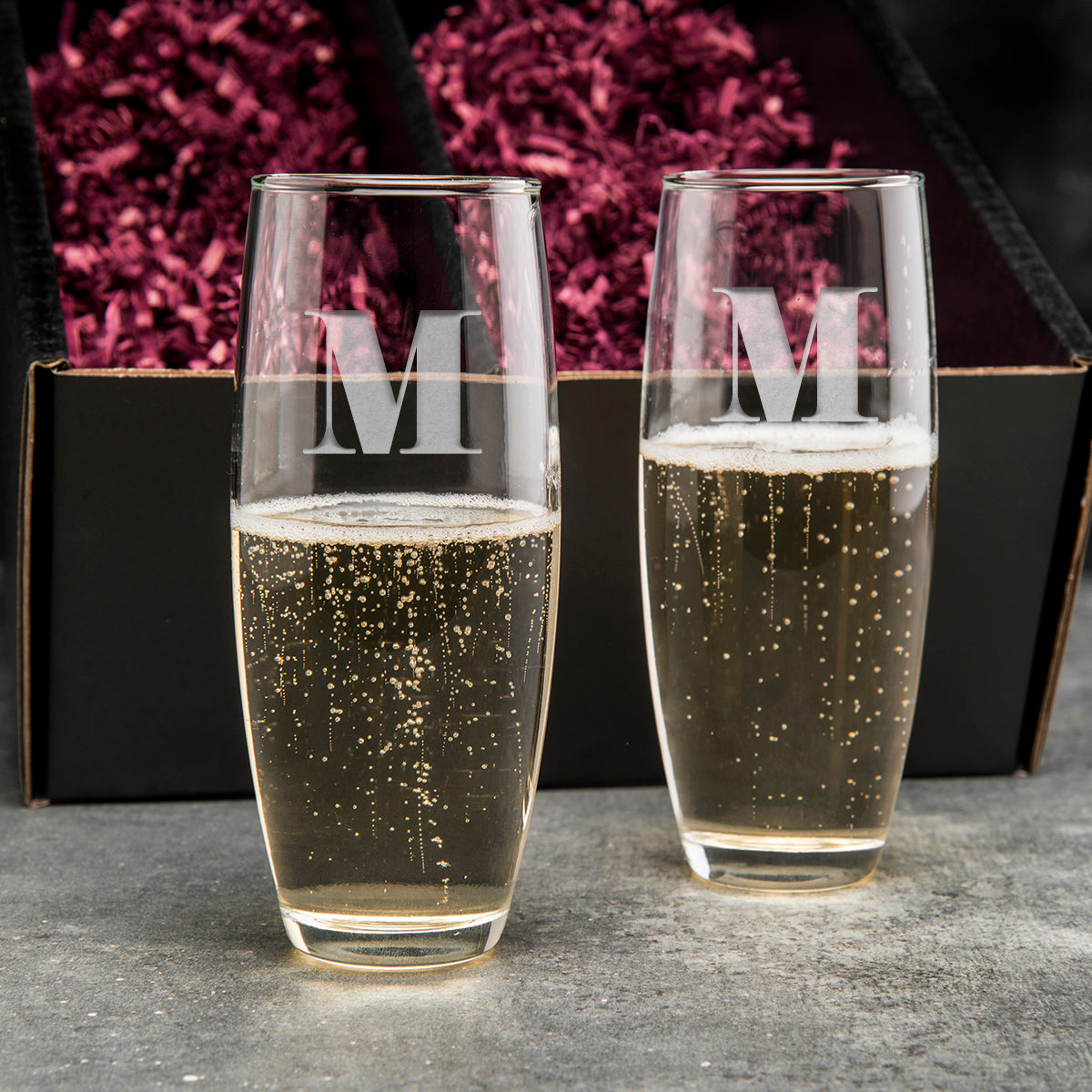 Custom Christmas Quotes and Sayings Champagne Flute - Stemless Engraved