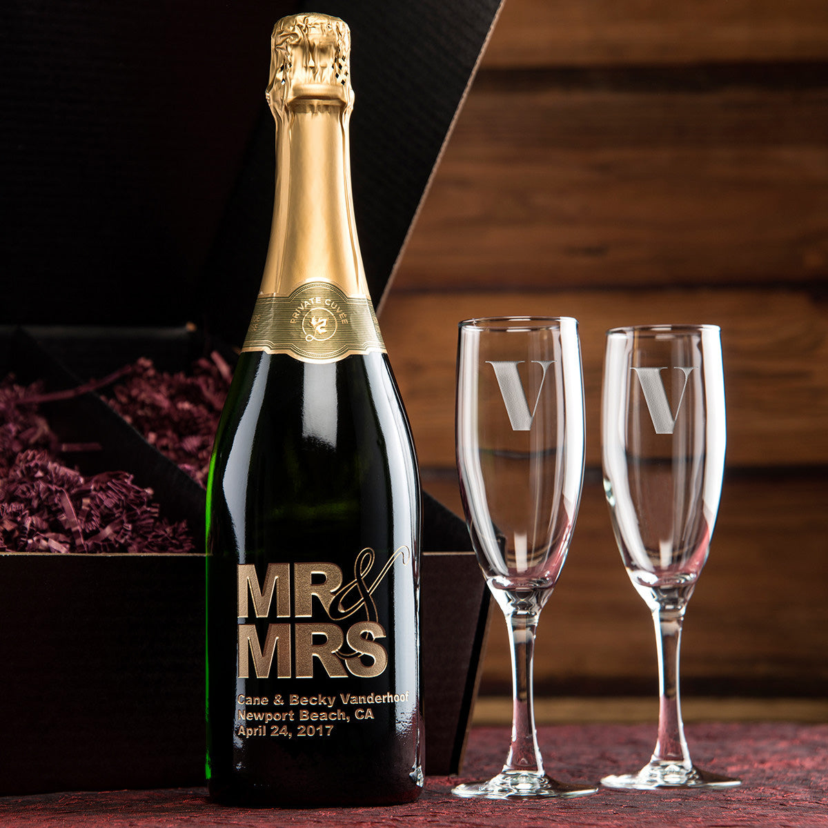 Mr and cheap mrs etched glasses